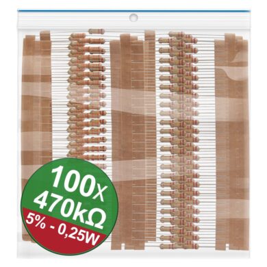 22P079 Resistors set 470K Ohm 100 pcs, 5%, 0.25W