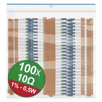 22P085 Resistors set 10 Ohm 100 pcs, 1%, 0.5W