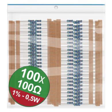 22P087 Resistors set 100 Ohm 100 pcs, 1%, 0.5W