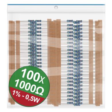 22P092 Resistors set 1000 Ohm 100 pcs, 1%, 0.5W