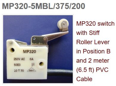 Microswitch: MP320-5MBL/375/200PVC