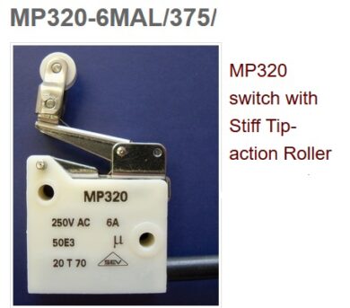 Microswitch: MP320-6MAL/375/100/SI