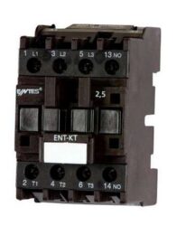 Capacitor Duty  Contactor: ENT.KT-2,5-C10 - ENTES: Kompensationsschtz ENT.KT-2,5-C10 2,5kVAr 1NO L.V. Schtz Q (kVAr) 400-440VAC: 2,5; Hilfskontakt NC: 1; Anzahl der Zyklen: 150.000