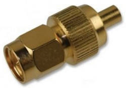 Vysokofrekvenční adaptér: MMCXj-SMAp-705-TGG - Schmid-M: Vysokofrekvenn adaptr MMCX Jack - SMA Plug