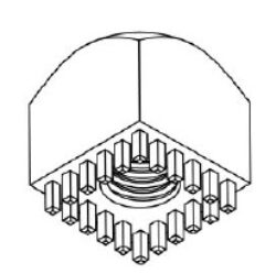 Patron: PFPE0305B04 PE03-M8x17.0-16.0ET - Patron: PFPE0305B04 PE03-M8x17.0-16.0ET Vysokoproudov pipojen WtB M8/13,5mm V:17mm 16*16mm Mosaz C6801